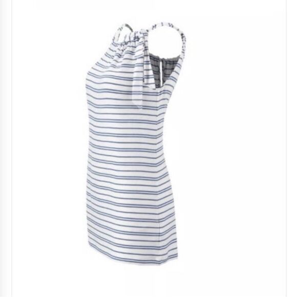 CAbi Bow, Striped Halter Top. - Picture 3 of 5